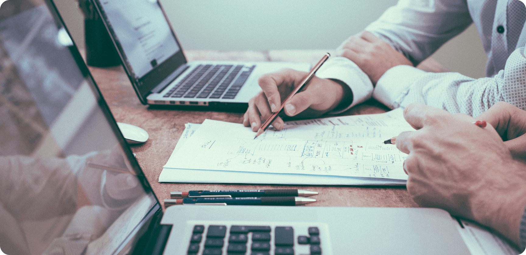 Laptop showing data dashboard