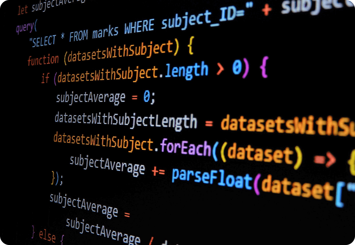 Code snippet on a dark background